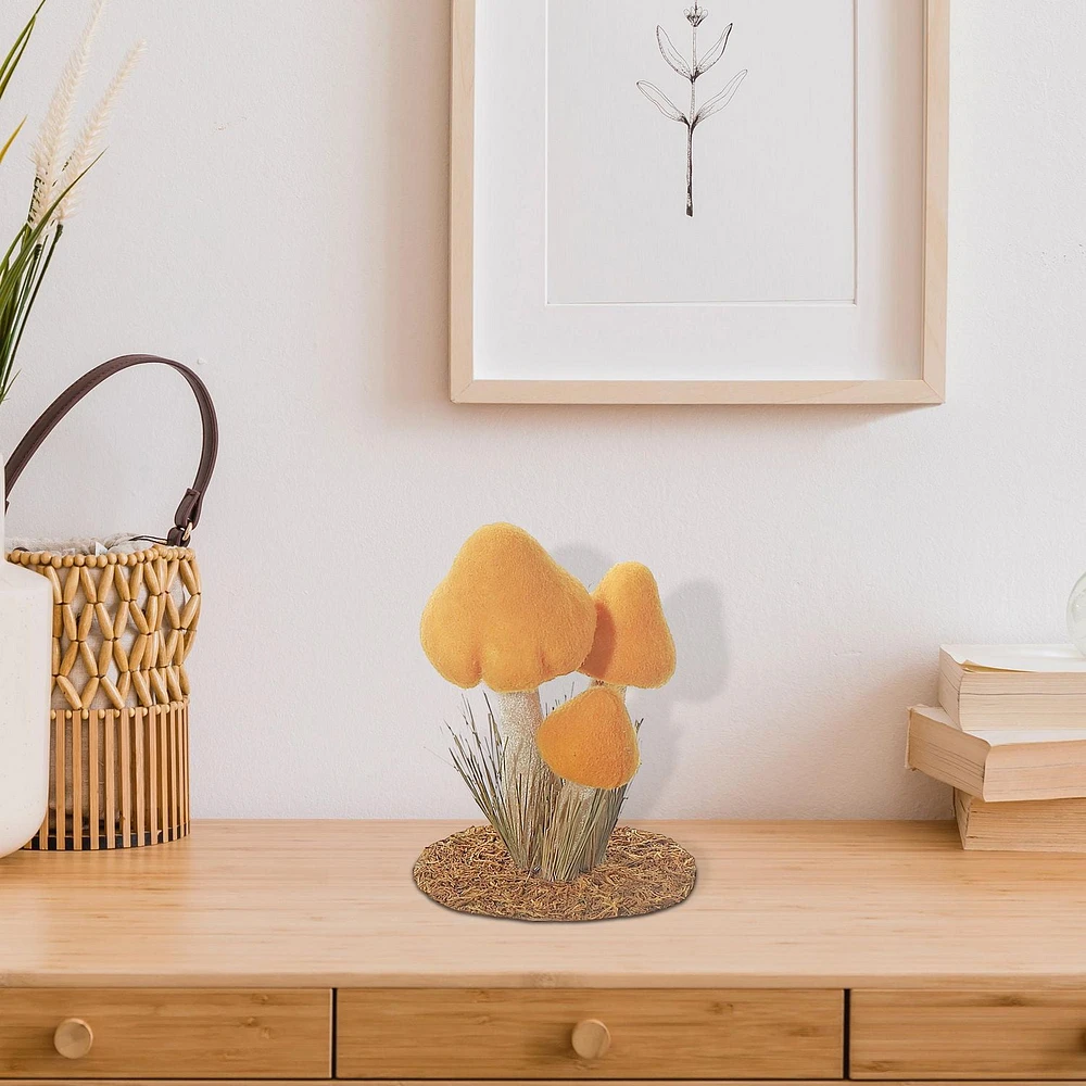 Décor Triple Champignon Jaune