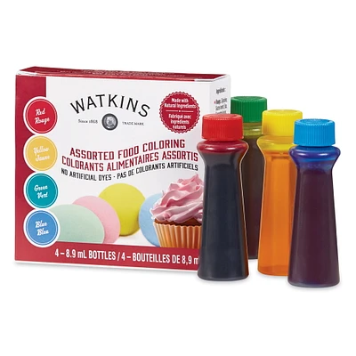 WATKINS WAT AST FOOD COL 4PK WATKINS WAT 4 COLORANT ASORT