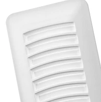 Imperial 3 po x 10 po Registre de plancher en plastique blanc 3x10po WHT Plas Flr Reg