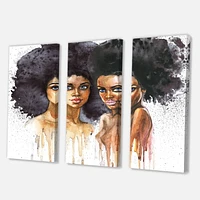 Designart Portrait de deux femmes afro-américaines Art mural sur toile