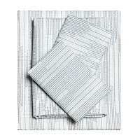 SOCIAL STANDARD by sanctuary 4 Piece Sheet Set, Recycled Microfiber, Wrinkle Resistant, Eco Friendly and Easy Care