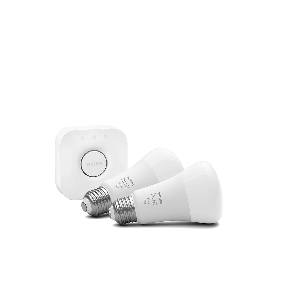 Philips HUE 75-Watt A19 White Starter Kit (2-pack), Hue Smart Starter kit