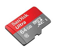 SanDisk Ultra® microSDXC™ UHS-I card, 64GB, Works with Chromebook