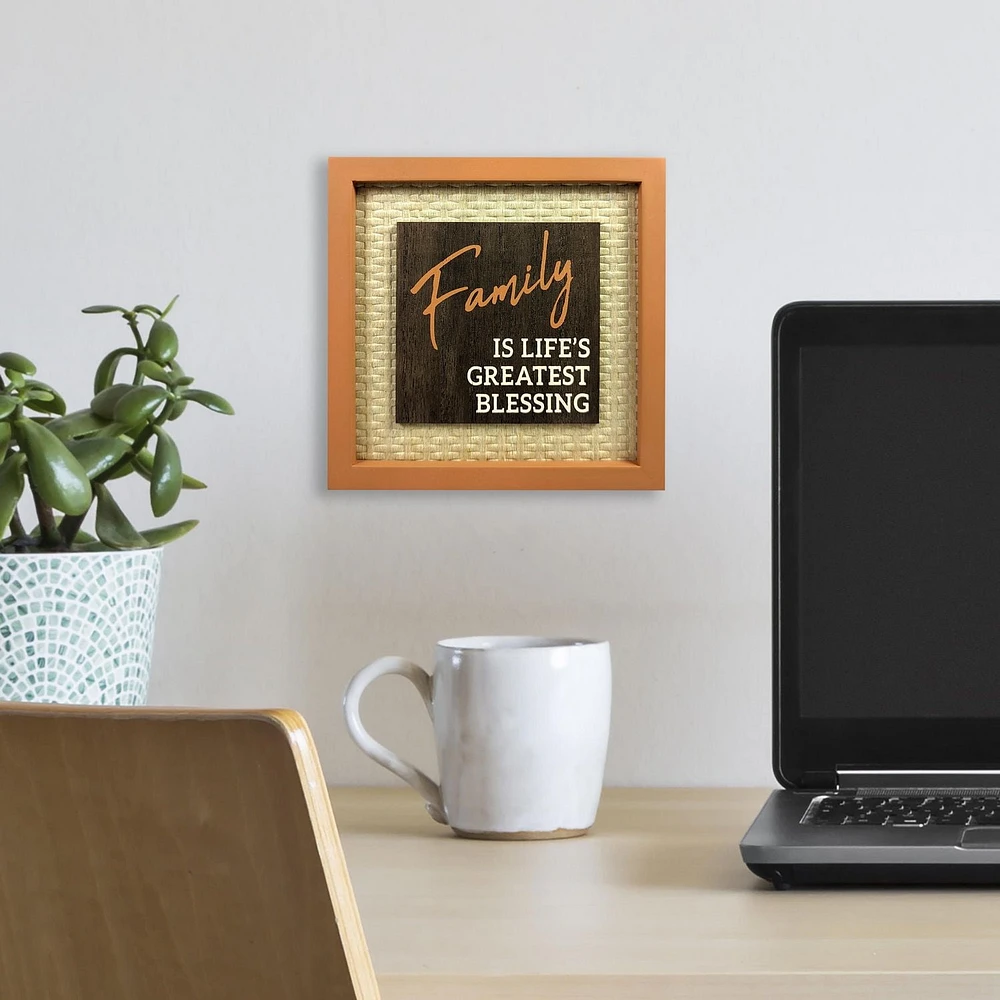 PLAQUE FAMILIALE - ORANGE