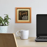 PLAQUE FAMILIALE - ORANGE