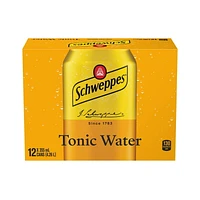 Schweppes Tonic Water, 12 x 355 mL cans, 12x355mL