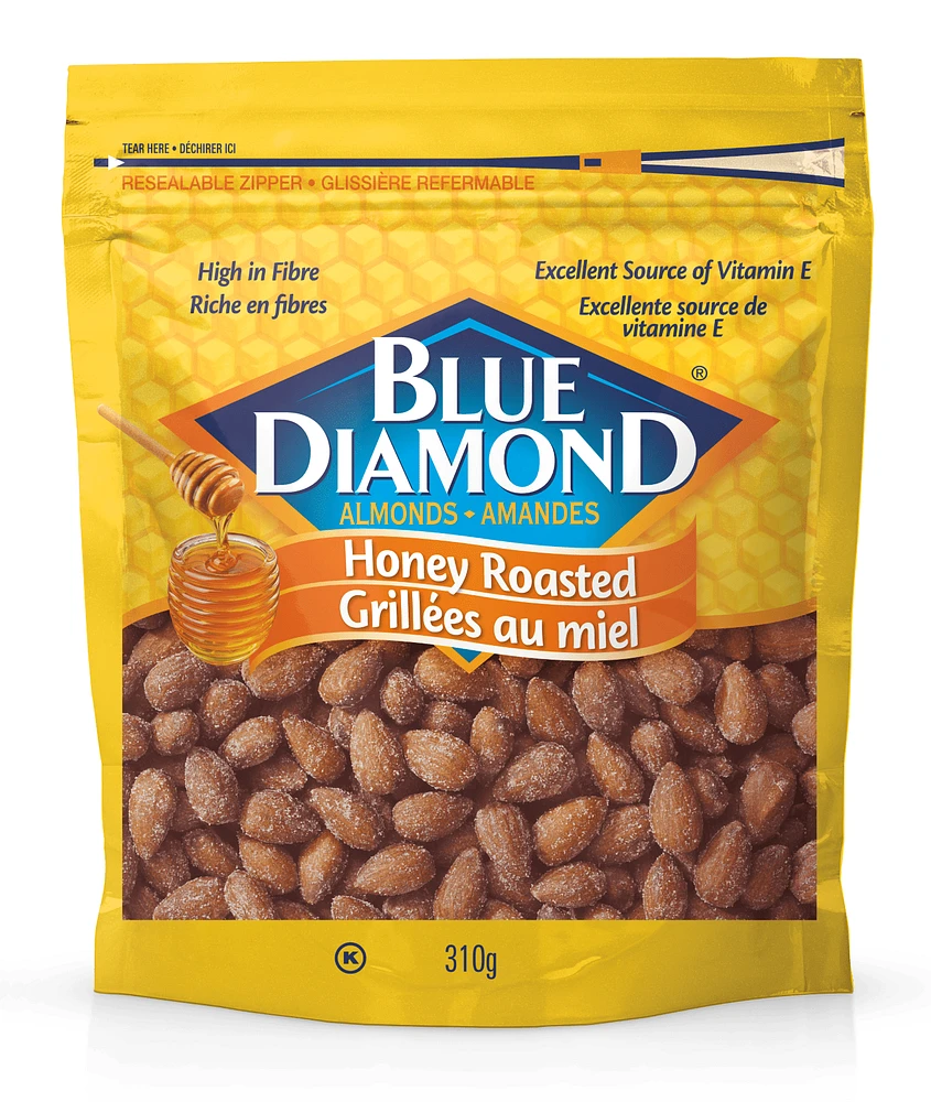 Blue Diamond Honey Roasted Almonds 310g, BD Honey Roasted Almonds 310g