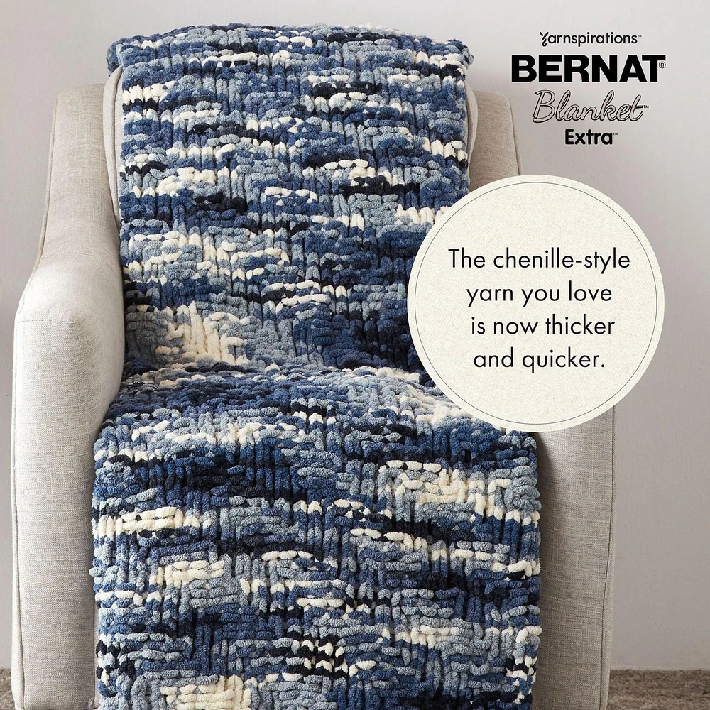Bernat® Blanket Extra™ Yarn, Polyester #7 Jumbo, 10.5oz/300g, 97 Yards
