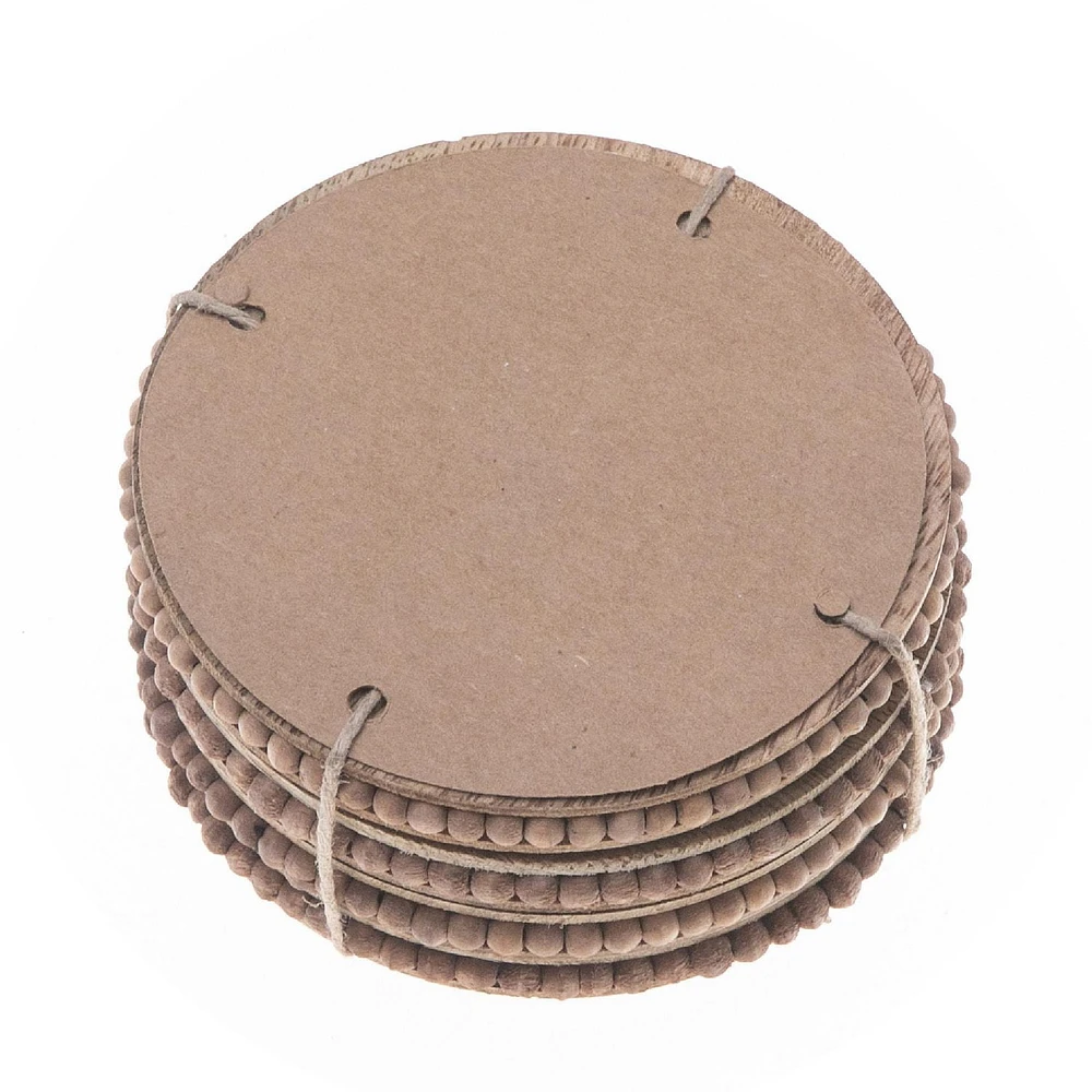 Ensemble De 4 Sous-Verres De Perles Naturelles