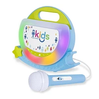 Singing Machine Kids Portable Shooting Star Sing-Along Speaker, with pre-recorded songs, sound effects.