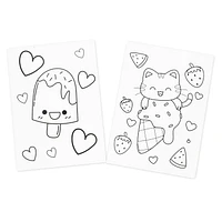 TINY HANDS Canvas Panels, Pre Printed, White, 2 pcs, 5inx7in, Age 5+, Kids, Crafts, Pre-Printed Canvas 2pc Asst 5" x 7"