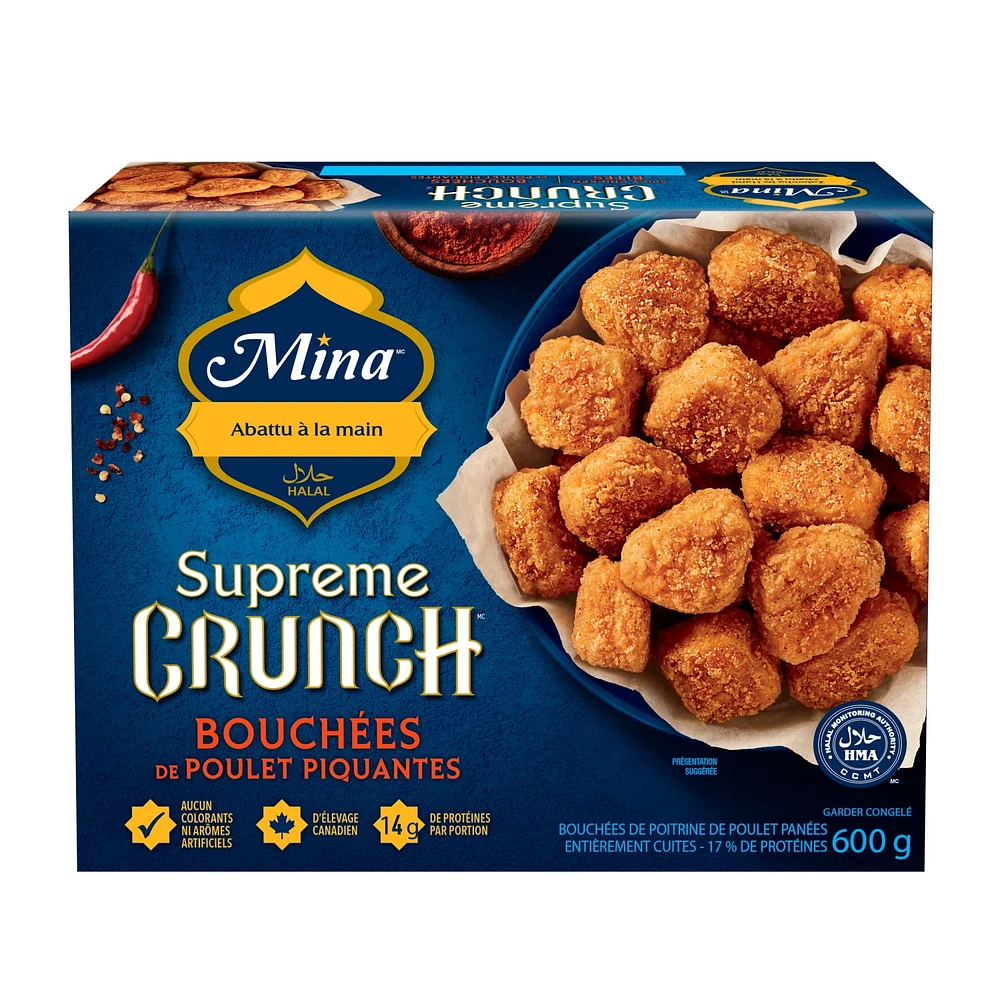 Mina Supreme Crunch Spicy Chicken Bites, 600 g