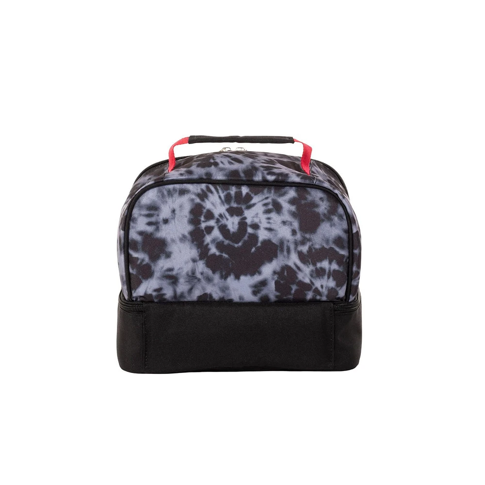Sac à lunch double compartiment, tie-dye