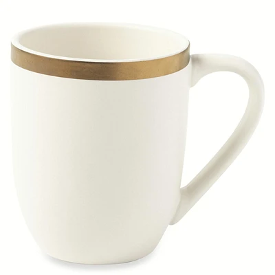 Thyme & Table Stoneware Mug, Everest Collection, White, Mug