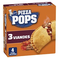 Pillsbury Pizza Pops, 3 Meat, Frozen Pizza Snacks, 380 g, 4 ct, 4 pizza snacks, 380 g