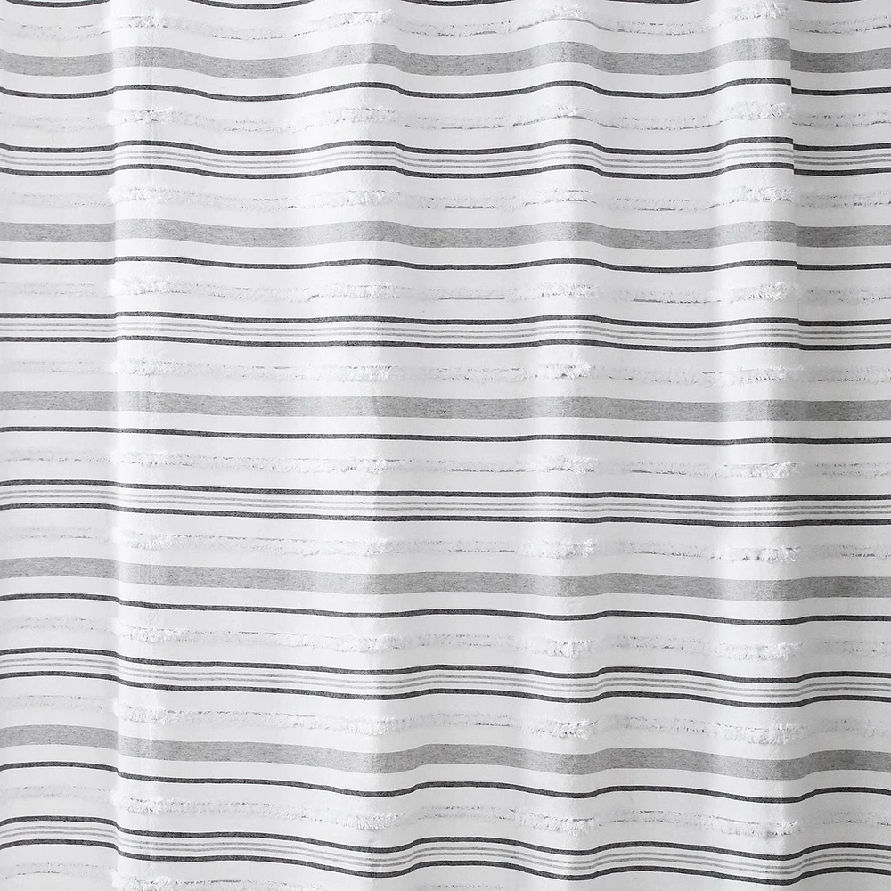 Hometrends Graham Tufted Loop Heavy Weight Woven Fabric Shower Curtain, 70" x 72"