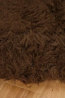 Tapis Nouveau Flokati 1400 gr de 8' x 10', Cacao