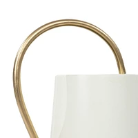 FRAÎCHE Spring Small Cream Metal Watering Can, 2 litre, One Size