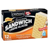 Chapman's Super Sandwich Caramel Blondie Ice Cream, 6 x 120 mL