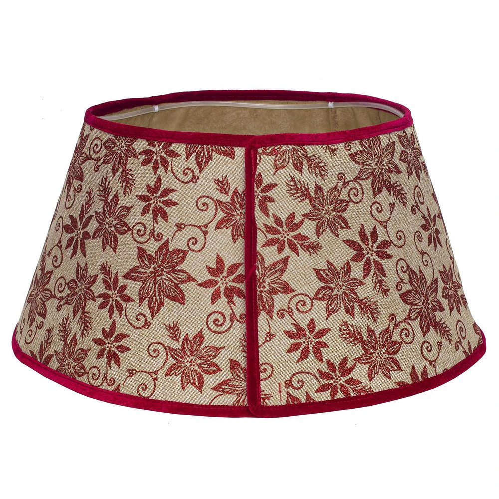 Holiday Time Red Poinsettia Stand Band™ Tree Stand Collar