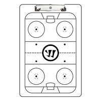 Warrior Presse-Papiers Effaçable à sec Pour le Papier 8,5 x 11"