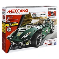 Meccano – Cabriolet à construire 5 en 1 de la gamme S.T.I.M avec roues et pièces mobiles