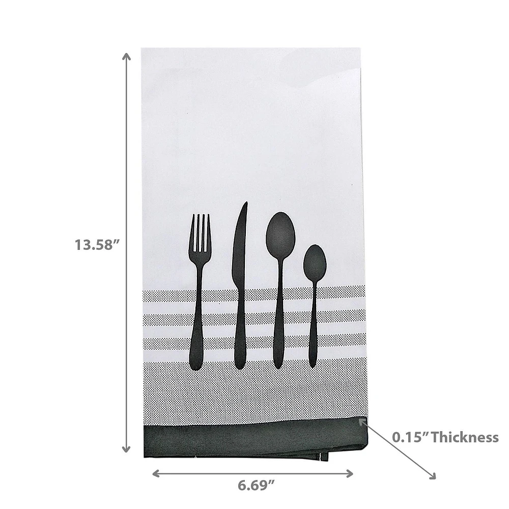Ustensile Front Cousted Tael Black - Ensemble De 6