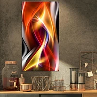 Designart Ornement Gris Art mural sur toile