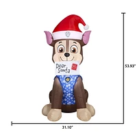Christmas Inflatable Paw Patrol Chase with Blue Sweater and Letter to Santa