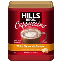 HILLS BROS.® INSTANT CAPPUCCINO MIX, WHITE CHOCOLATE CARAMEL, 453gr