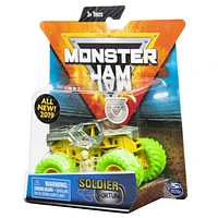 Monster Jam, Official Soldier Fortune Monster Truck, Die-Cast Vehicle, Nitro Neon Series, 1:64 Scale