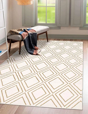 ECARPET Modern Geometric Indoor Area Rug