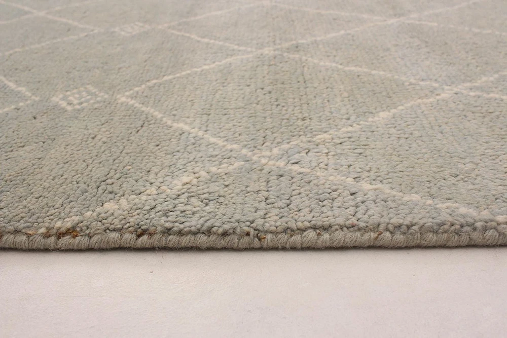 ECARPETGALLERY 5'7" x 8'0" Moroccan Tangier Hand-knotted Area Rug for Living Room, Dining Room and Bedroom in Blue