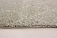 ECARPETGALLERY 5'7" x 8'0" Moroccan Tangier Hand-knotted Area Rug for Living Room, Dining Room and Bedroom in Blue