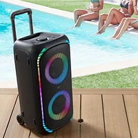 onn. Bluetooth Wireless Party Speaker with Multicolour LED Lighting, 12 Hours Playtime