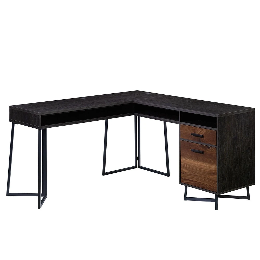 Sauder Canton Lane L-Desk, Brew Oak, 431209