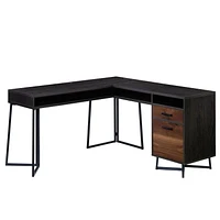 Sauder La Collection Canton Lane Bureau en L, Finition Brew Oak, 431209