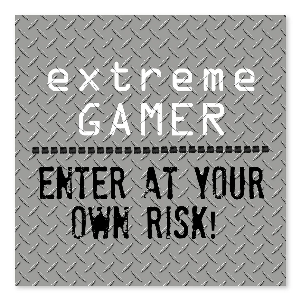 Artissimo Designs Extreme Gamer Wood/MDF Box - 8W x 8H x 1D
