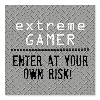 Artissimo Designs Extreme Gamer Wood/MDF Box - 8W x 8H x 1D