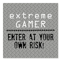 Artissimo Designs Extreme Gamer Wood/MDF Box - 8W x 8H x 1D