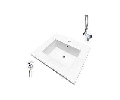 DROP Bath and Kitchen DR091404 Bathroom Vanity Top Set