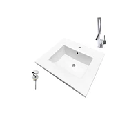 DROP Bath and Kitchen DR091404 Bathroom Vanity Top Set