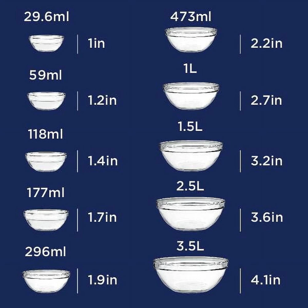 Anchor Hocking 10pc Mixing Bowl Set