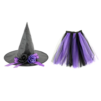 Way to Celebrate Halloween 2 Piece Witch Tutu Dress Up Set