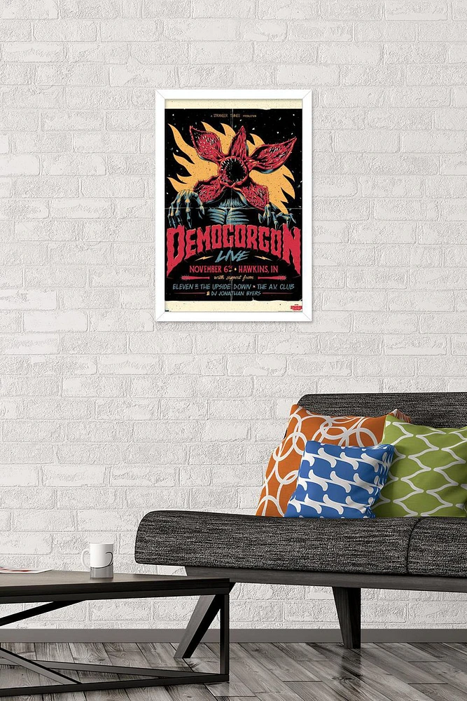Netflix Stranger Things - Demogorgon Live Wall Poster, 22.375" x 34" Framed