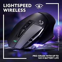 Logitech G502 X LIGHTSPEED Wireless Gaming Mouse - Optical mouse with LIGHTFORCE hybrid optical-mechanical switches - Black