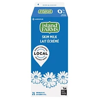 Island Farms 0% Fat Free Skim Milk, 2 L