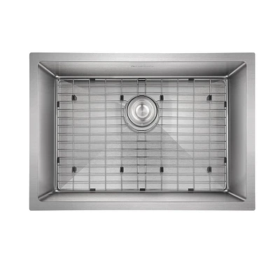 Évier de cuisine encastré simple d'akuaplus, 24 po x 18 po en acier inoxydable