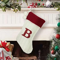 Holiday Time 19IN KNIT MNGRAM STKG B