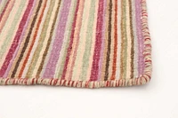 ECARPETGALLERY Tapis Fait à la Main pour Salon, Salle à Manger et Chambre à Coucher Transitionnel Collection Manhattan 5'0" x 7'0" en Ivoire